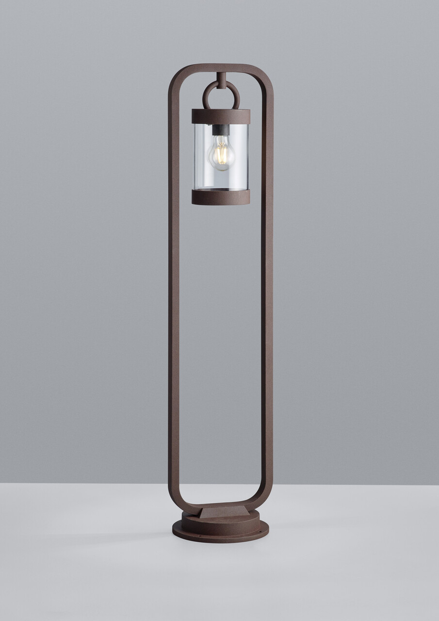 Lampadar de exterior Sambesi, TRIO, 23x21x100 cm, 28W, 1x E27, aluminiu, ruginiu - imagine 4